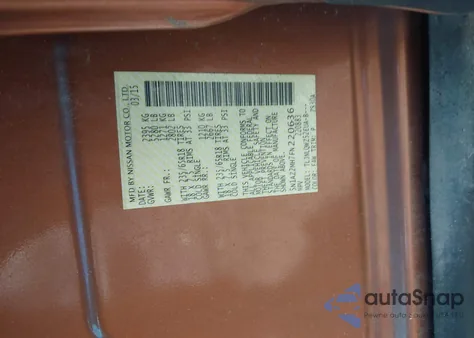 2015 Nissan Murano Sv from USA, damaged, VIN 5N1AZ2MH7FN220636